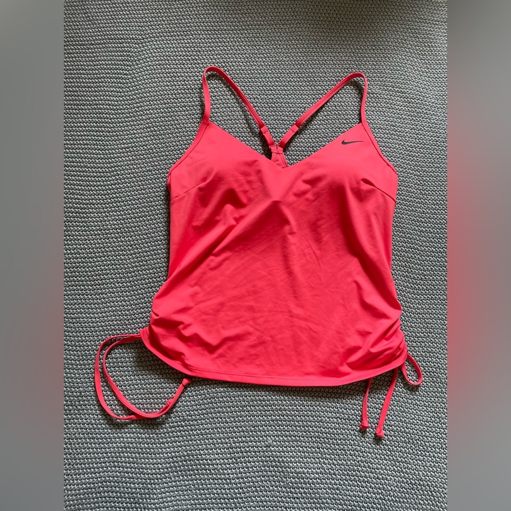 Nike women's medium pink tankini swimsuit top